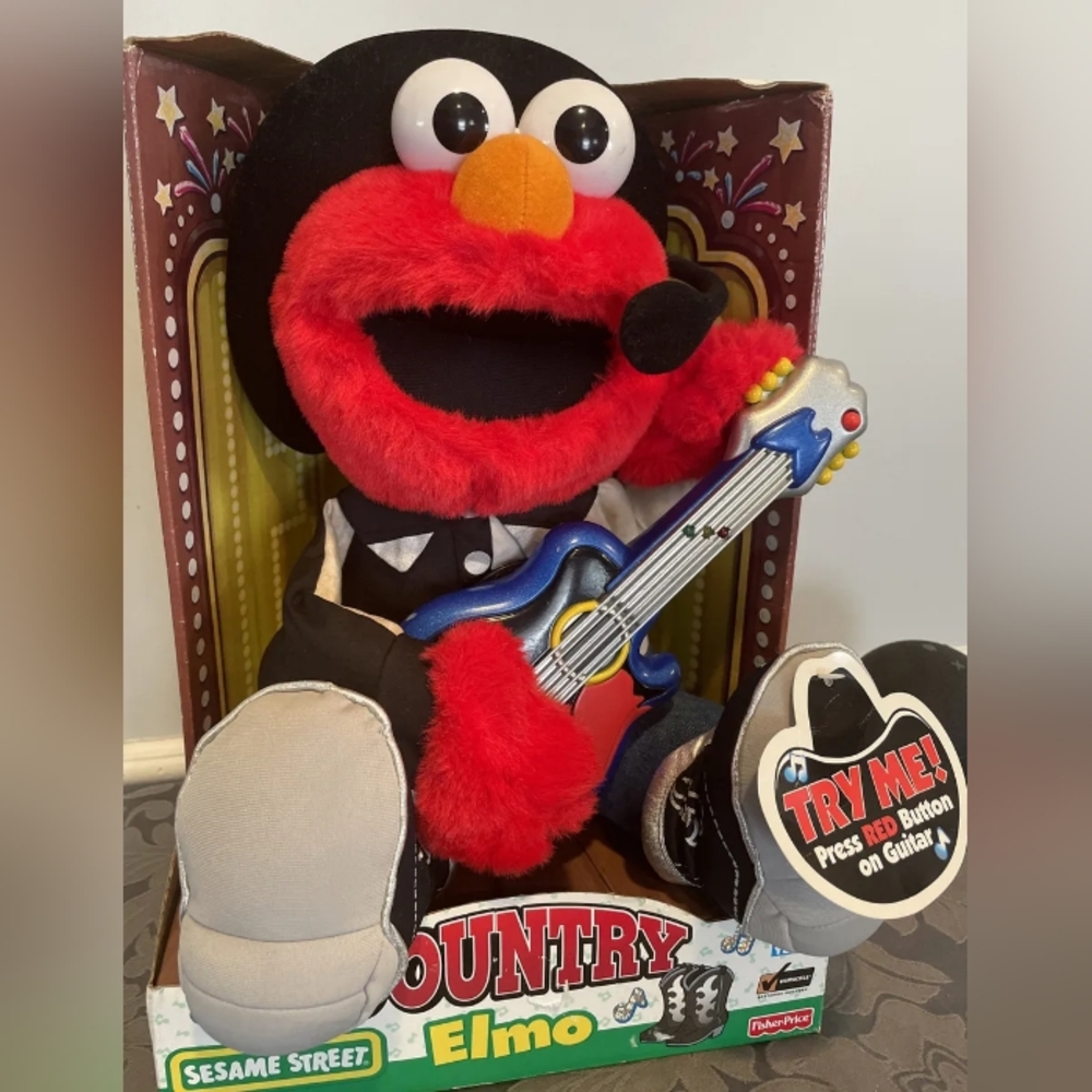 Retro RARE  Country Collectable Elmo Doll NIB